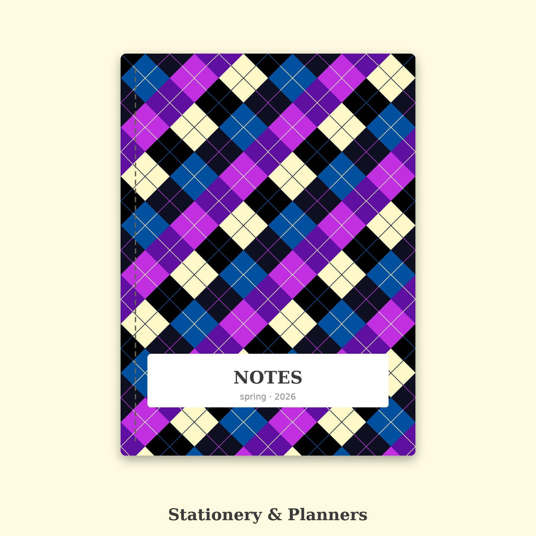 Deep Space Argyle Seamless Pattern | Multi-Color Fabric Design (Digital Download)