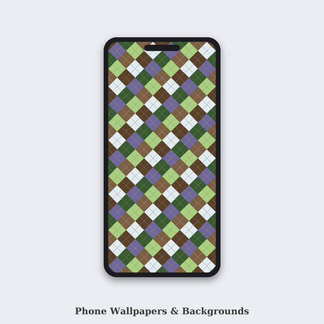 Enchanted Argyle Seamless Pattern | Multi-Color Enchanted Forest Argyle | .png .jpg .svg .pdf .pat | Digital Paper | Fabric & Surface Design