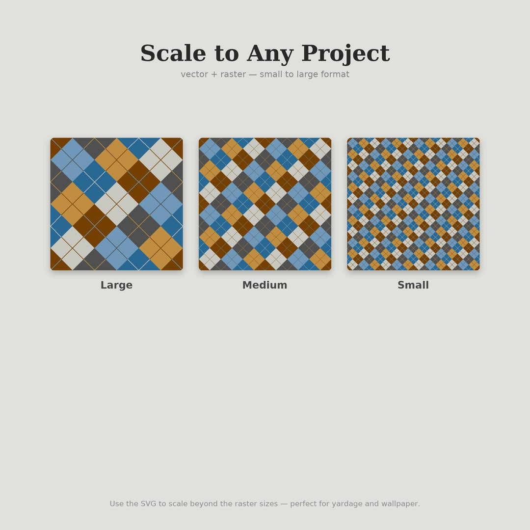 Equinox Argyle Seamless Pattern | Multi-Color Fabric & Surface Design (Digital Download)
