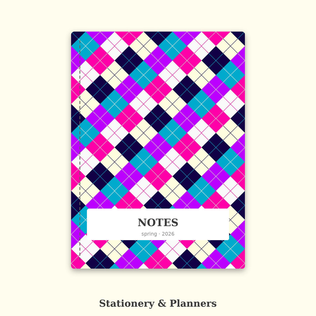 Euphoria Argyle Seamless Pattern | Multi-Color Fabric Design (Digital Download)