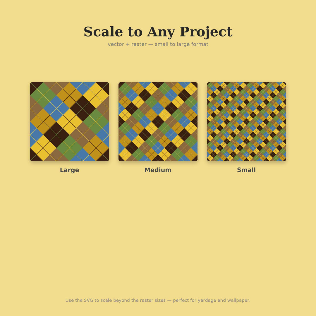 Floodplain Gold Argyle Seamless Pattern | Fabric & Surface Design (Digital Download)