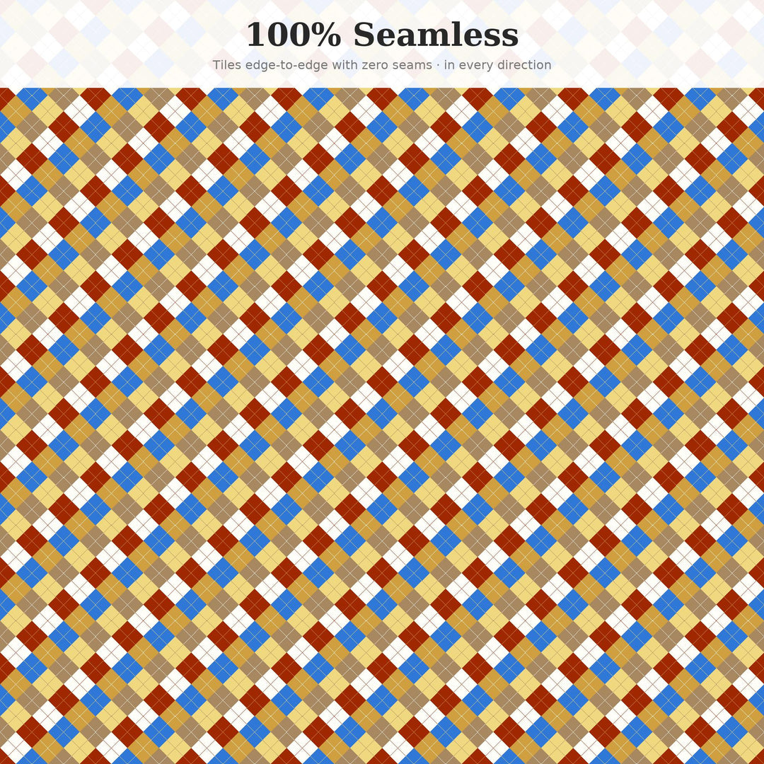 Galaxy Argyle Seamless Pattern | Multi-Color Galaxy Core Argyle | .png .jpg .svg .pdf .pat | Digital Paper | Fabric & Surface Design