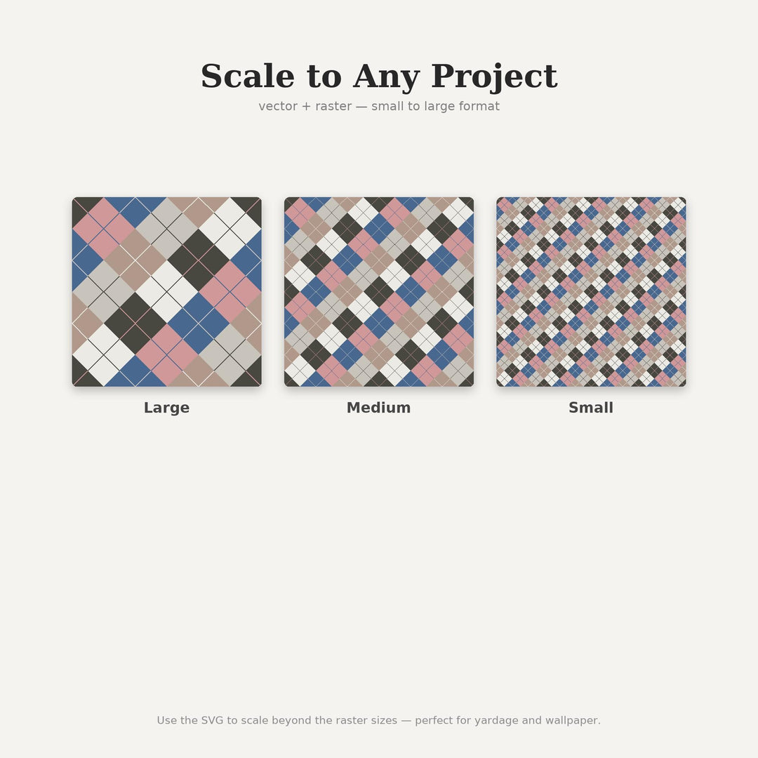 Gallery Argyle Seamless Pattern | Multi-Color Gallery Wall Mix Argyle | .png .jpg .svg .pdf .pat | Digital Paper | Fabric & Surface Design