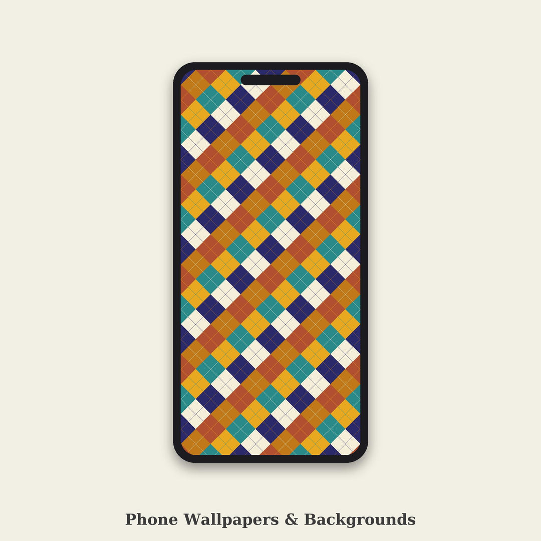 Golden Age Of Islam Argyle Seamless Pattern | Fabric Surface Design (Digital Download)