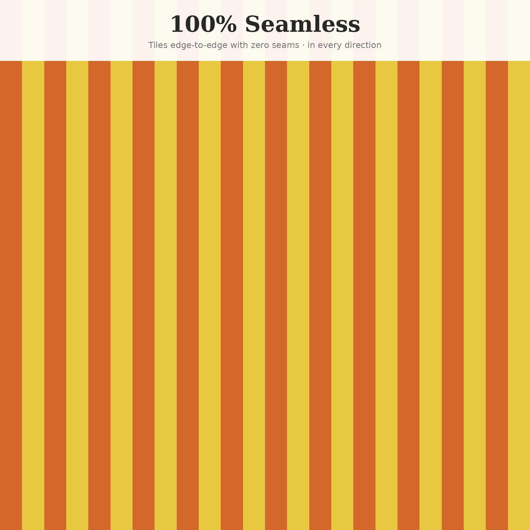 Sundial Awning Stripe Seamless Pattern | Terracotta Golden Yellow Digital Paper (svg, png, jpg, pdf, pat)