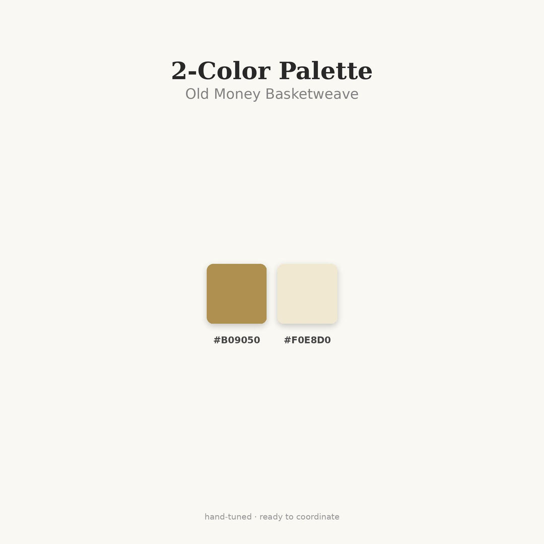 Old Money Basketweave Seamless Pattern | Camel Gold Quiet Luxury Digital Paper
