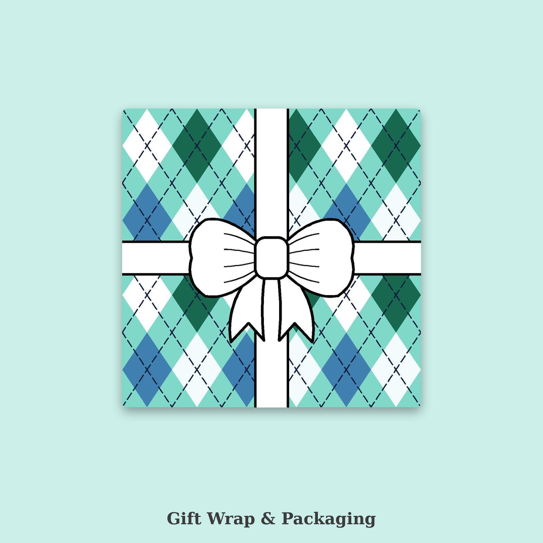 Aquamarine Classic Argyle Seamless Pattern | Multi-Color Digital Paper (Digital Download)
