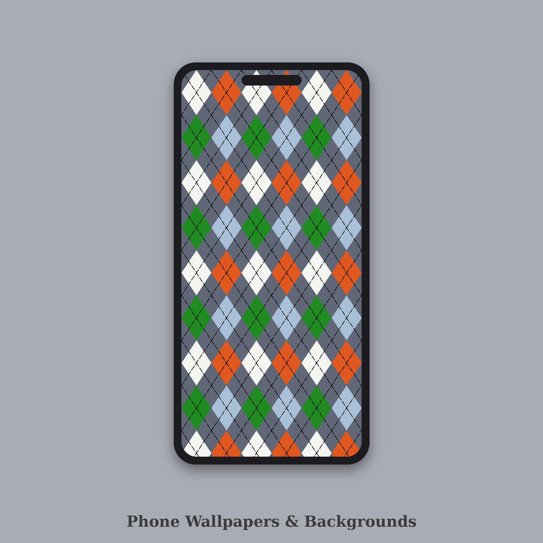 Avant-Garde Classic Argyle Seamless Pattern | Multi-Color Fabric Design (Digital Download)