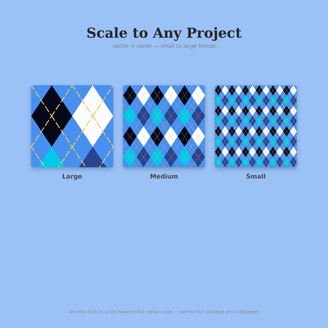 Blockchain Blue Argyle Seamless Pattern | Digital Download (png, jpg, svg, pdf, pat)