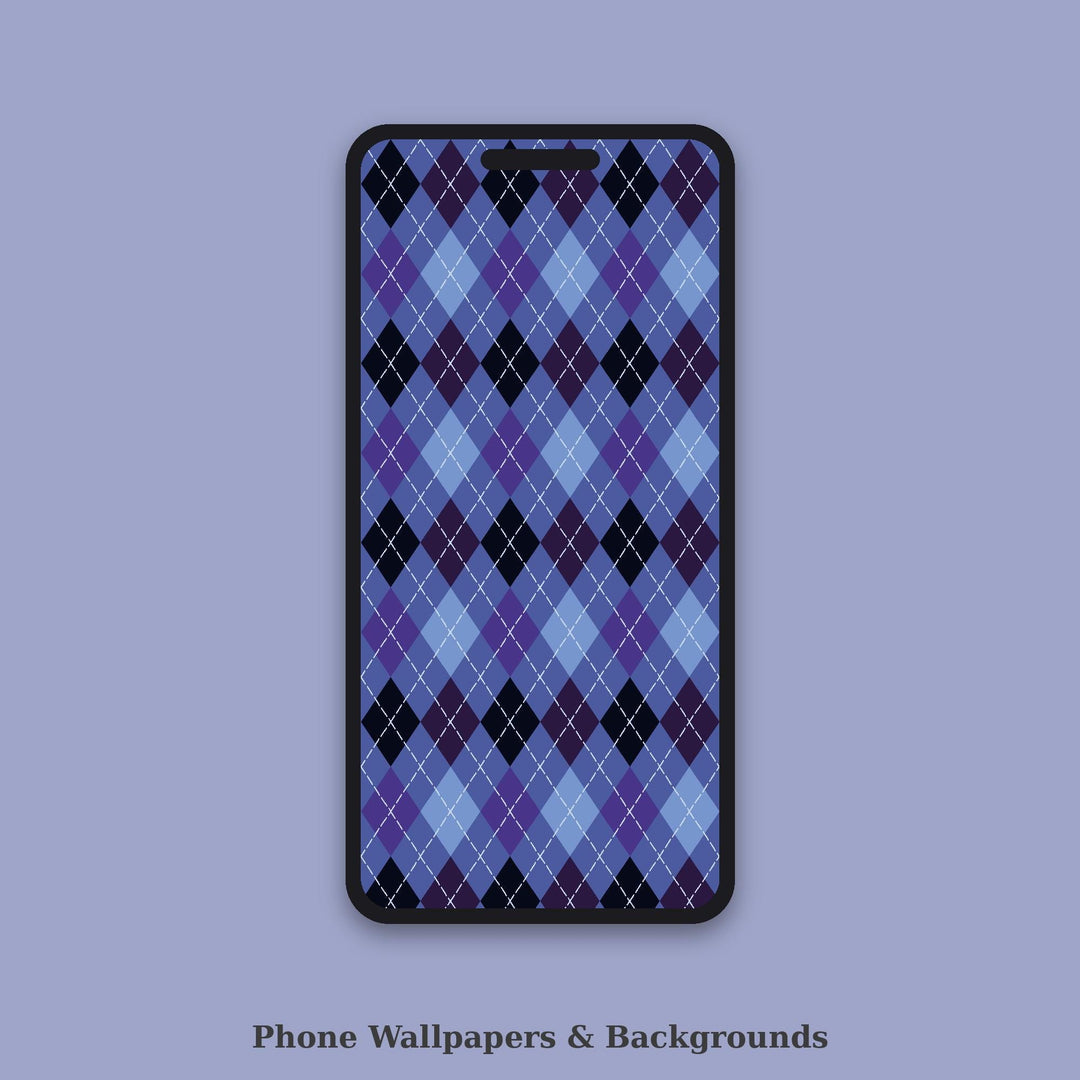 Blue Hour Classic Argyle Seamless Pattern | Digital Paper (Digital Download)