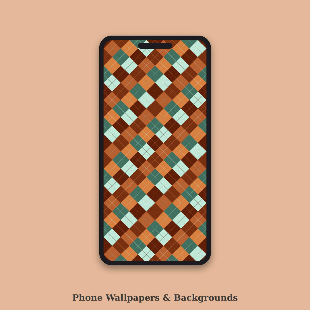 Copper Argyle Seamless Pattern | Multi-Color Copper Patina Argyle | .png .jpg .svg .pdf .pat | Digital Paper | Fabric & Surface Design