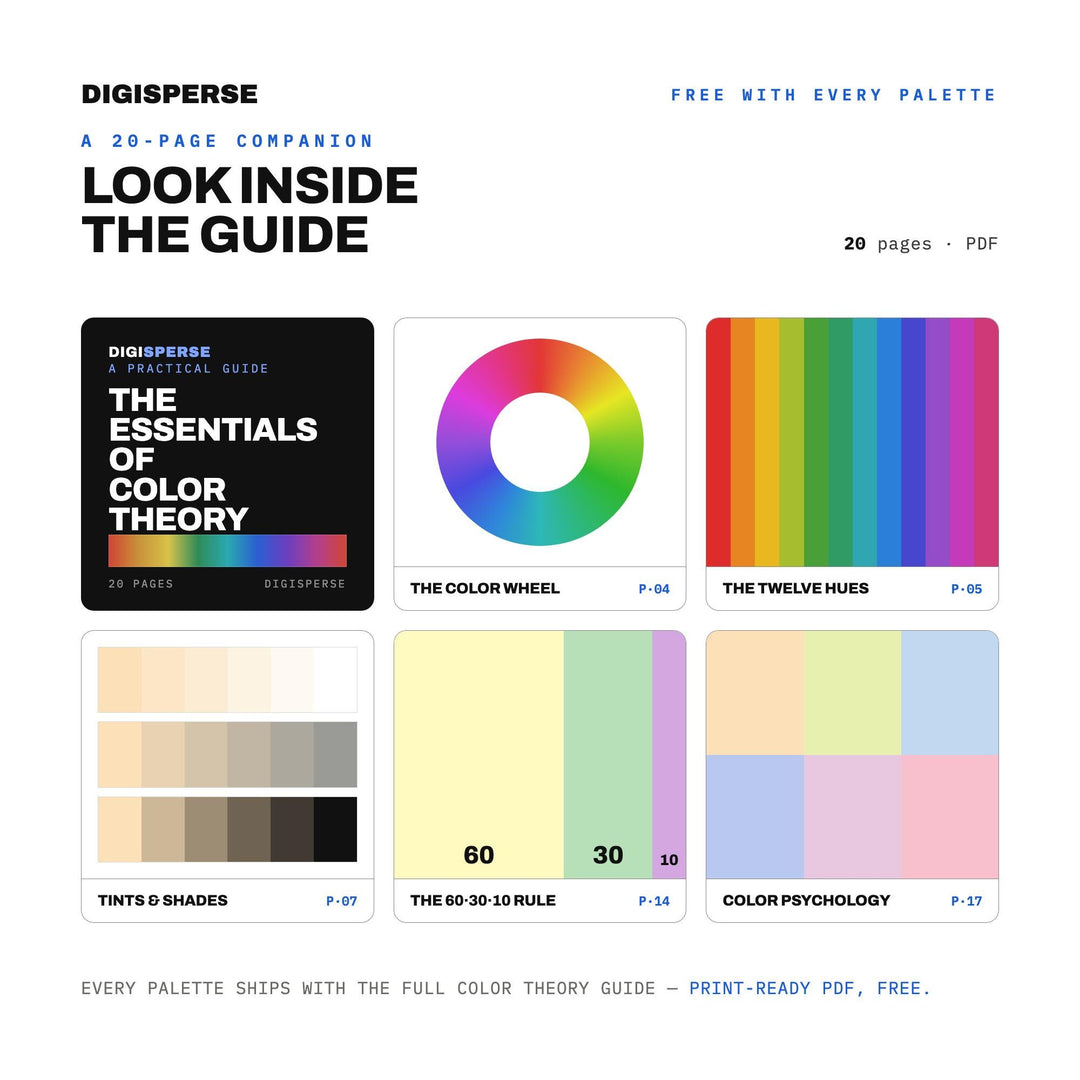 Watercolor Rainbow Color Palette | 30 Colors | Hex RGB CMYK | Procreate Swatches + ASE | Digital Download