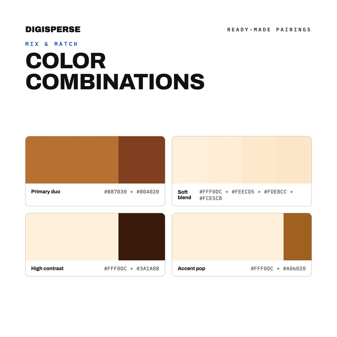 Warm Undertones Color Palette | 30 Colors | Hex RGB CMYK | Procreate Swatches + ASE | Digital Download