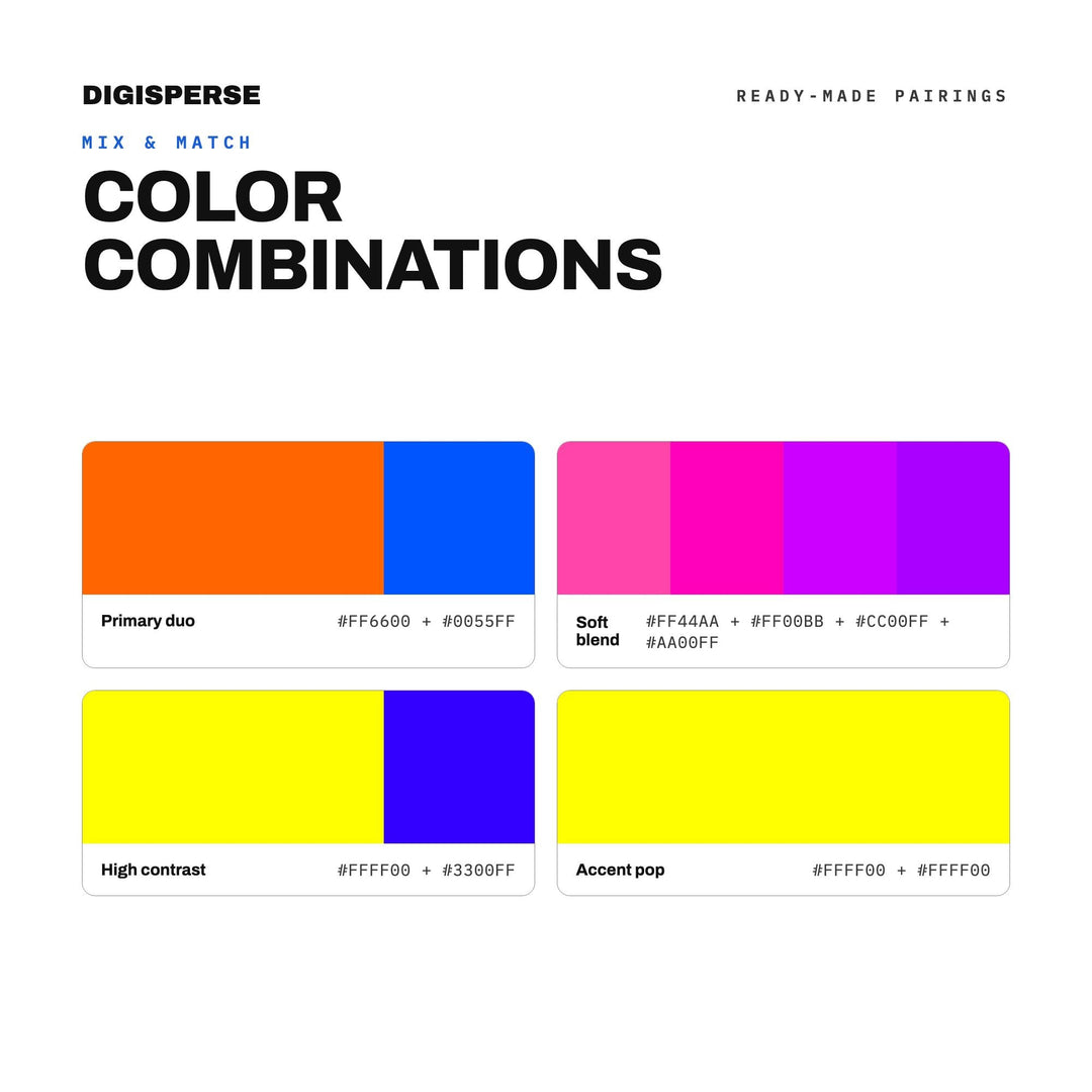 80s Neon Color Palette | 30 Procreate Swatches, ASE Guide (Digital Download)