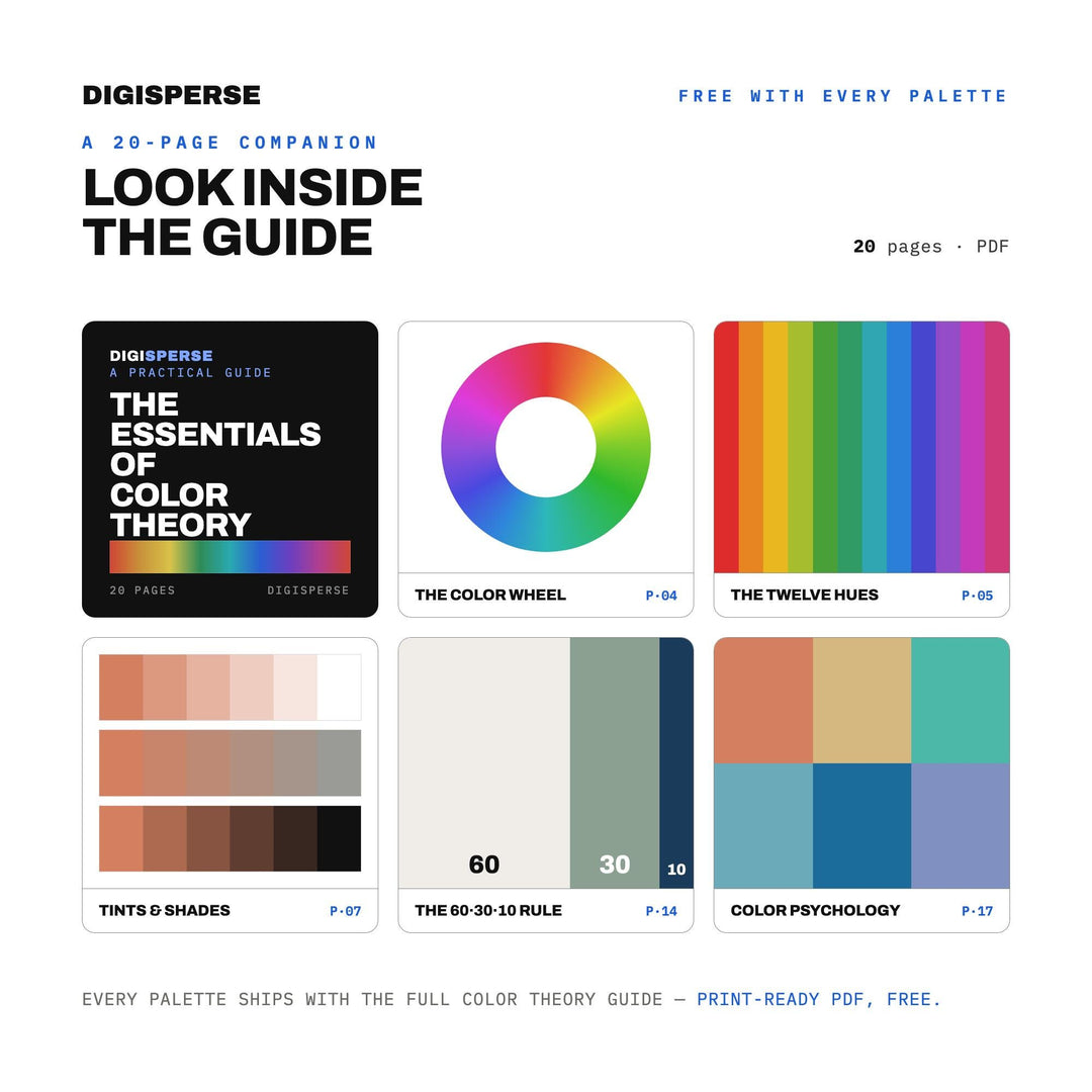 Coastal Blues Color Palette | 30 Colors | Hex RGB CMYK | Color Guide | Procreate Swatches + ASE | Digital Download