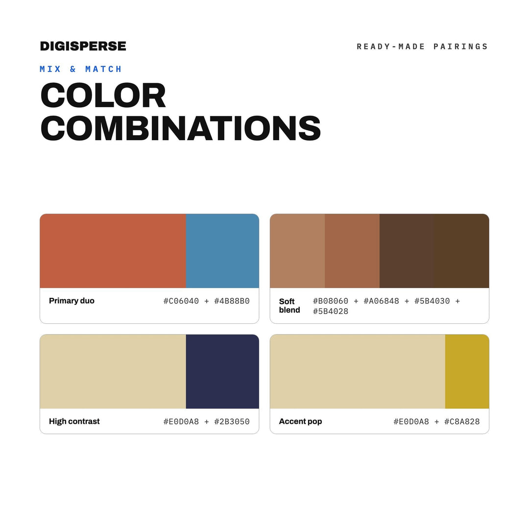 Desert Southwest Color Palette | 30 Colors | Hex RGB CMYK | Color Guide | Procreate Swatches + ASE | Digital Download