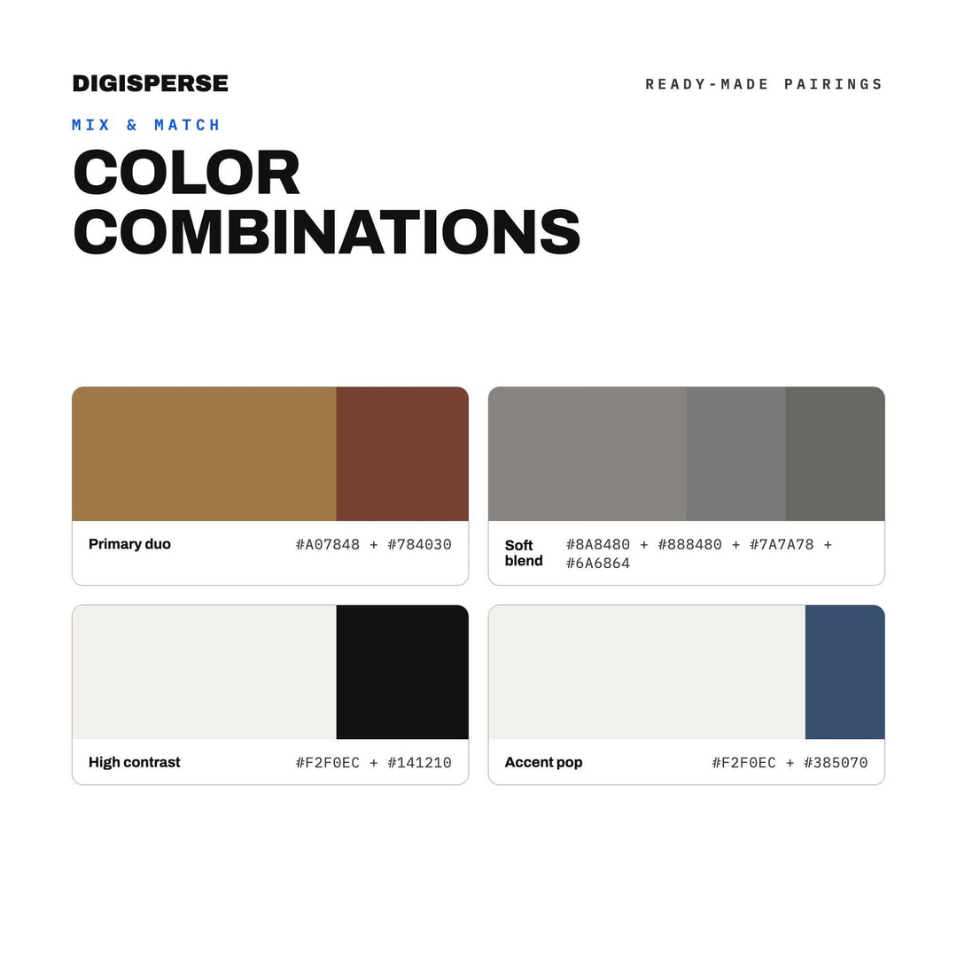Raw Concrete Color Palette for Modern Architecture Art and Bold Branding, 30 Brutalist Grey Hues, Procreate Swatches, Hex Codes