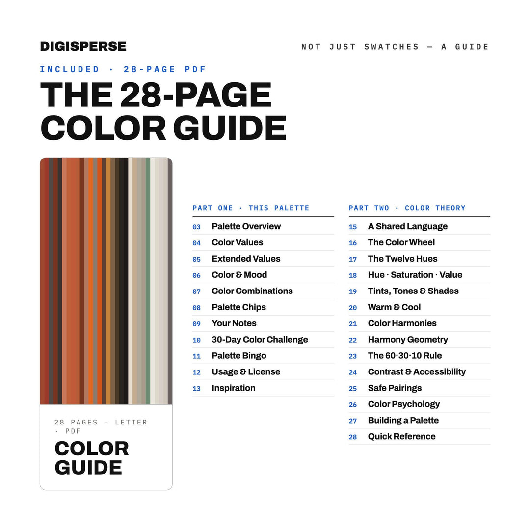 Old Brick Factory Color Palette | 30 Industrial Tones, Procreate, ASE (Digital Download)