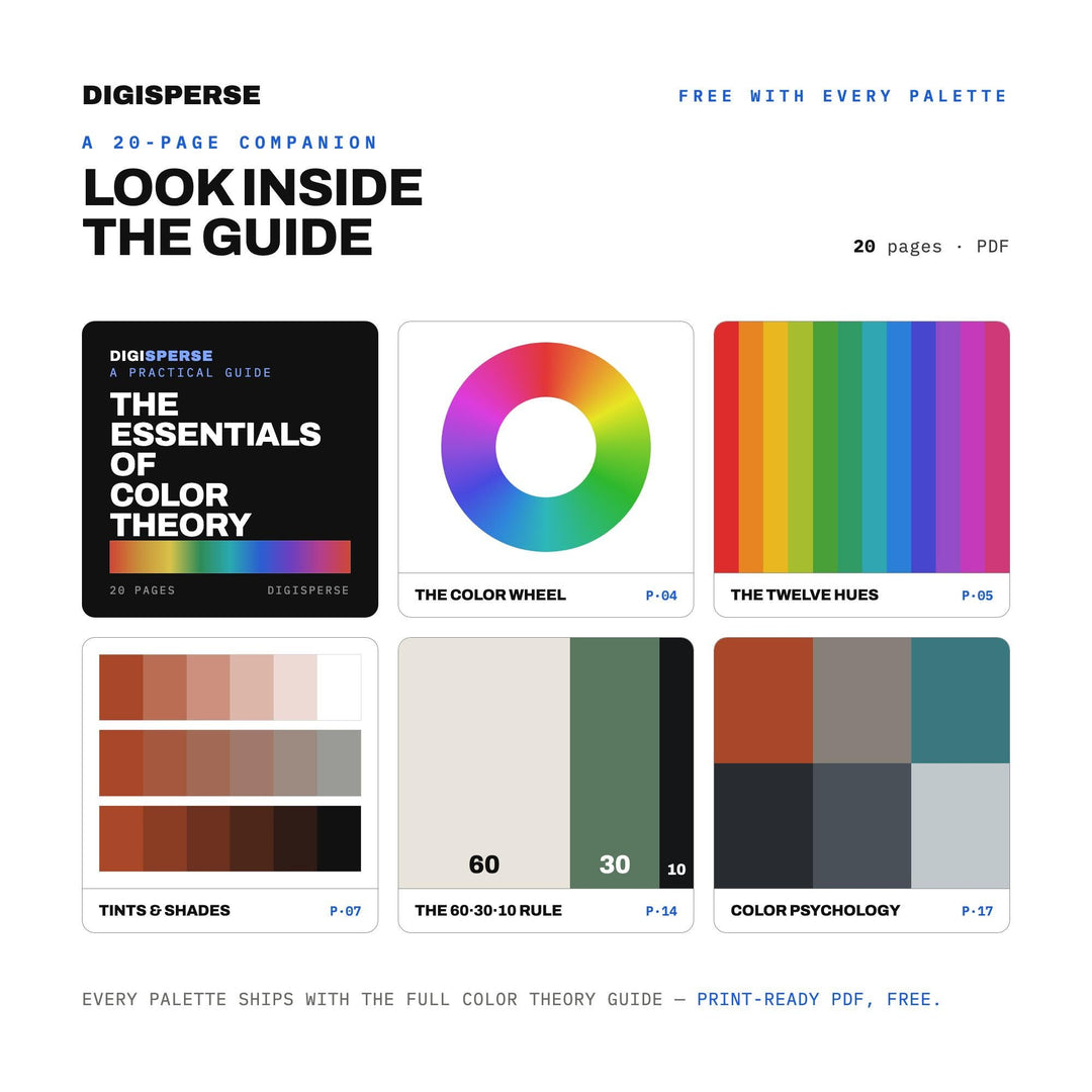 Steel Bridge Color Palette | 30 Industrial Colors, Procreate Swatches (Digital Download)