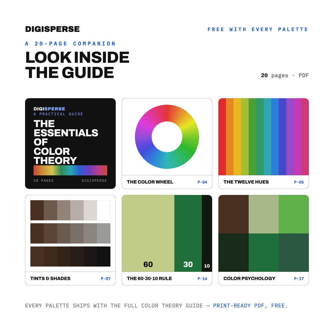 Emerald Fen Color Palette | 30 Colors | Hex RGB CMYK | Color Guide | Procreate Swatches + ASE | Digital Download
