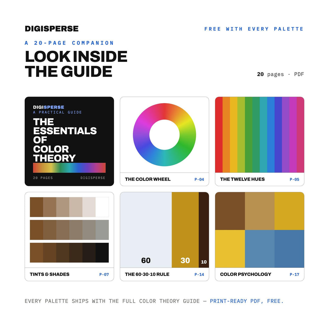 Floodplain Gold Color Palette | 30 Colors | Hex RGB CMYK | Color Guide | Procreate Swatches + ASE | Digital Download