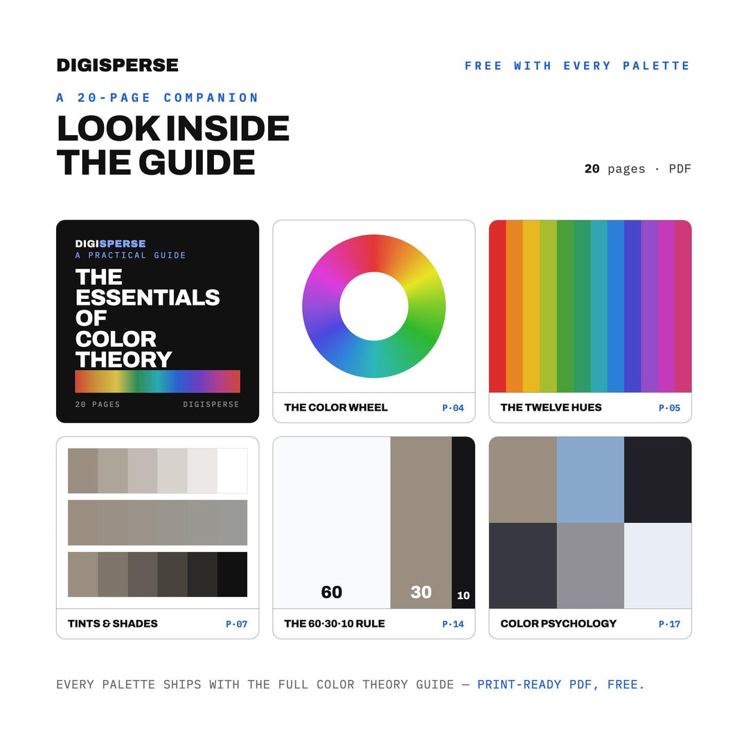 Granite Peak Color Palette | 30 Colors | Hex RGB CMYK | Color Guide | Procreate Swatches + ASE | Digital Download