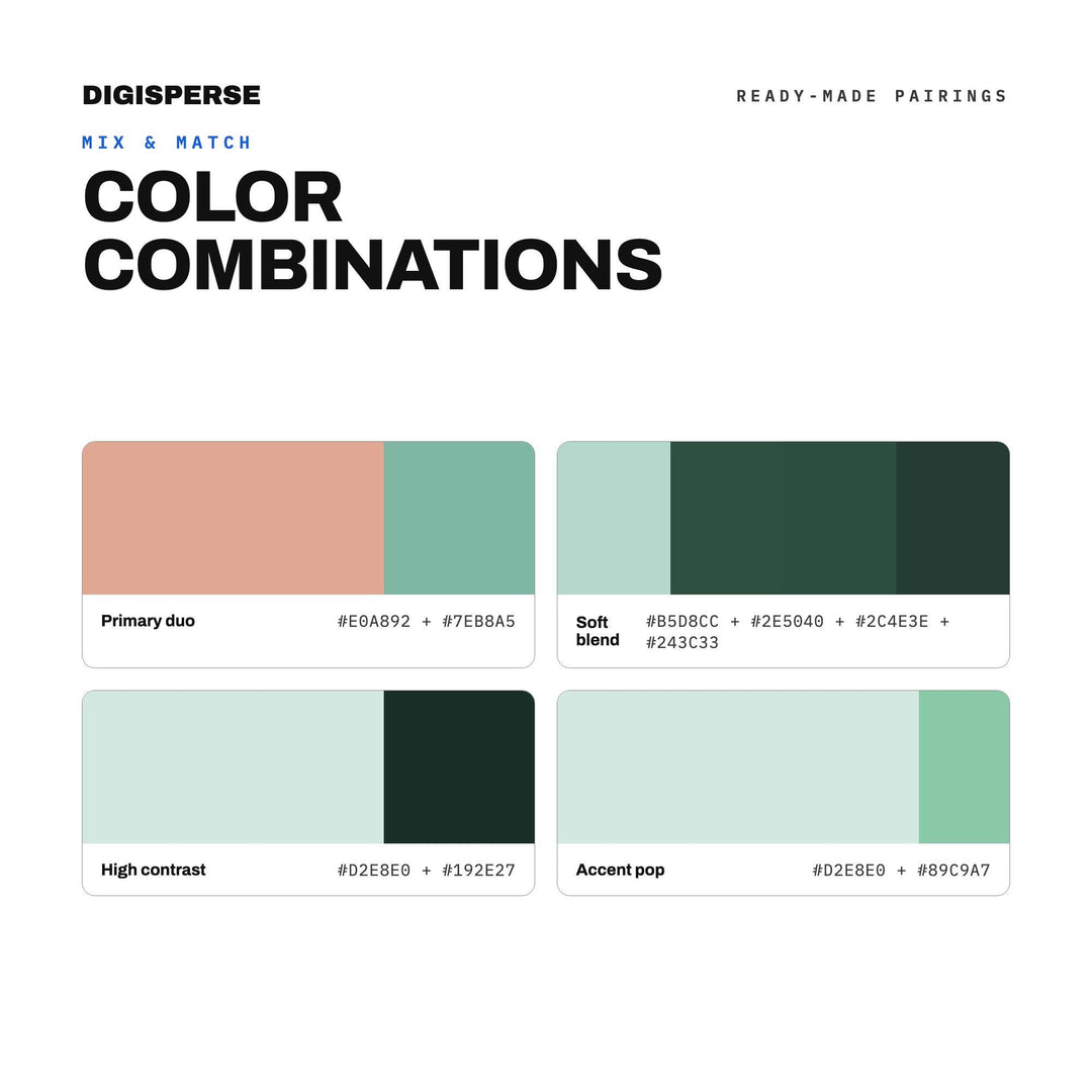 Lush Coastal Color Palette for Tropical Wetland Art and Botanical Branding, 30 Mangrove Green Hues, Procreate Swatches, Hex Codes