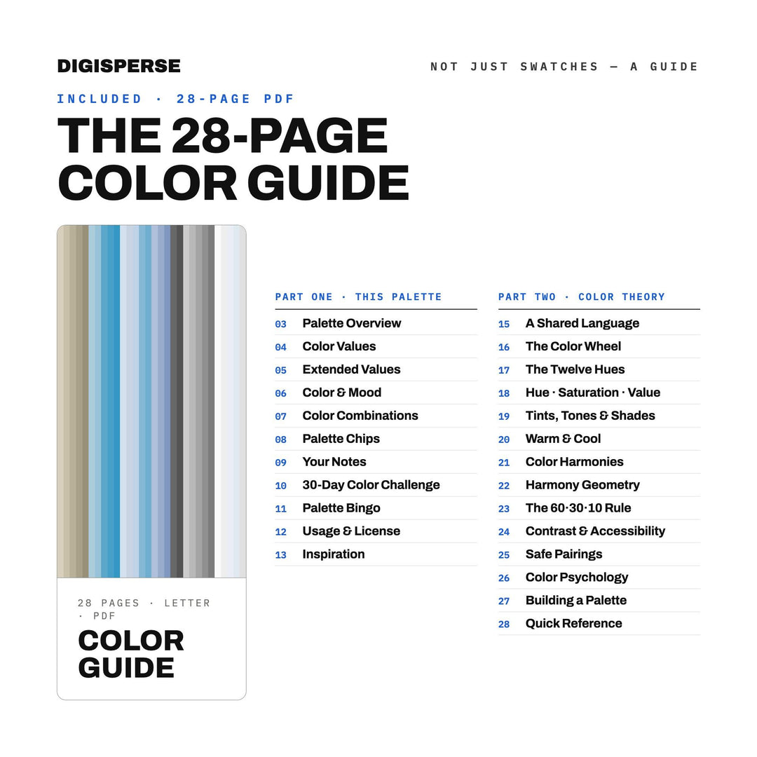 Cloud Atlas Color Palette | 30 Sky Tones, Procreate, ASE (Digital Download)