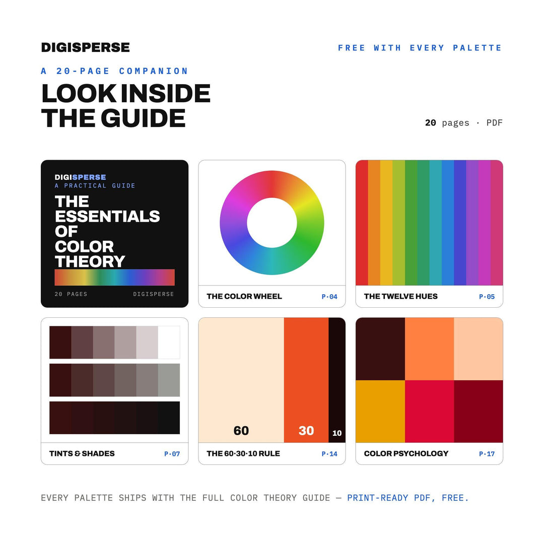 Crimson Dusk Color Palette | 30 Moody Swatches (Digital Download)