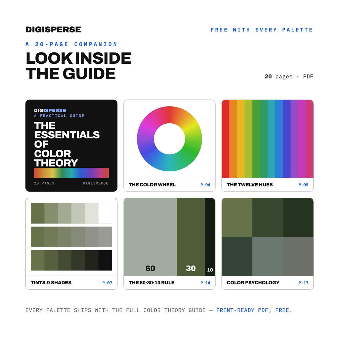 Cyclone Color Palette | 30 Colors | Hex RGB CMYK | Color Guide | Procreate Swatches + ASE | Digital Download