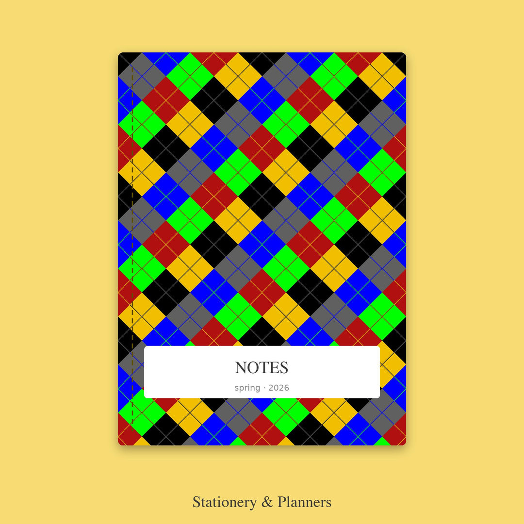 8-Bit Arcade Argyle Digital Paper for Retro Gamer Craft Projects, Seamless Pixel Diamond Grid for Fabric and Scrapbooking