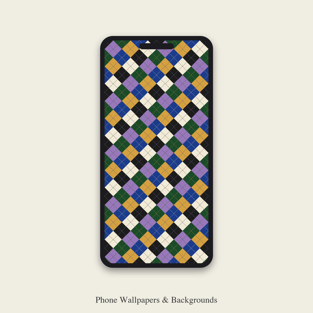 Art Argyle Seamless Pattern | Multi-Color Art Deco Glamour Argyle | .png .jpg .svg .pdf .pat | Digital Paper | Fabric & Surface Design