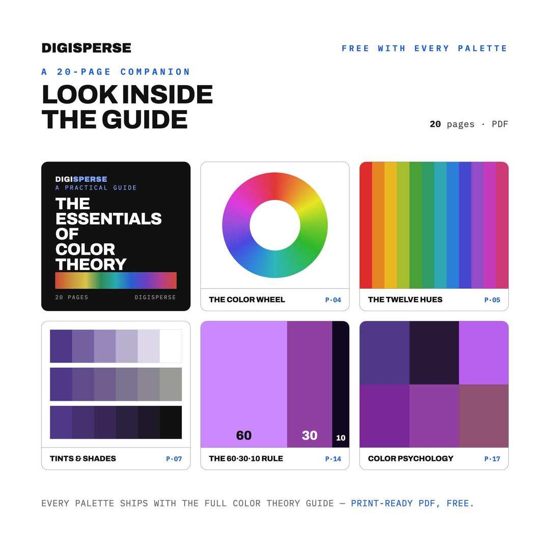 Purple Rain Color Palette | 30 Colors | Hex RGB CMYK | Color Guide | Procreate Swatches + ASE | Digital Download