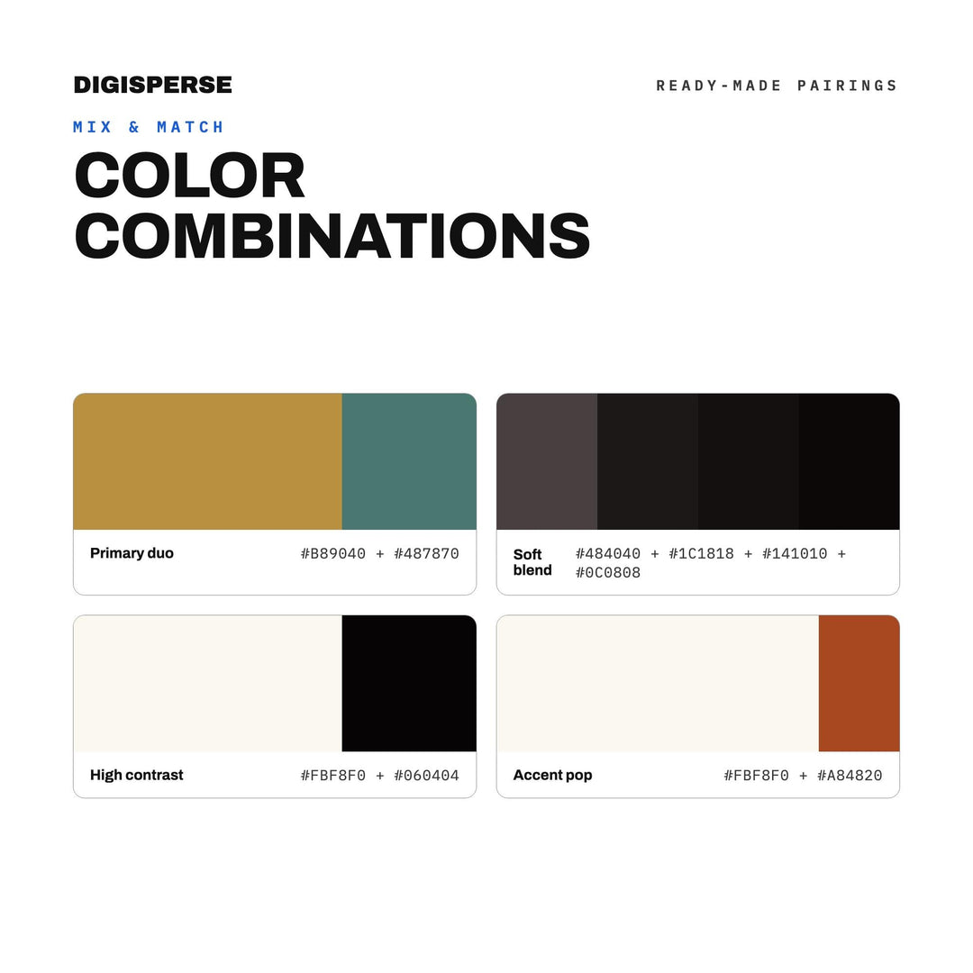 Ink Wash Color Palette | 30 Procreate Swatches, HEX RGB CMYK Guide (Digital Download)