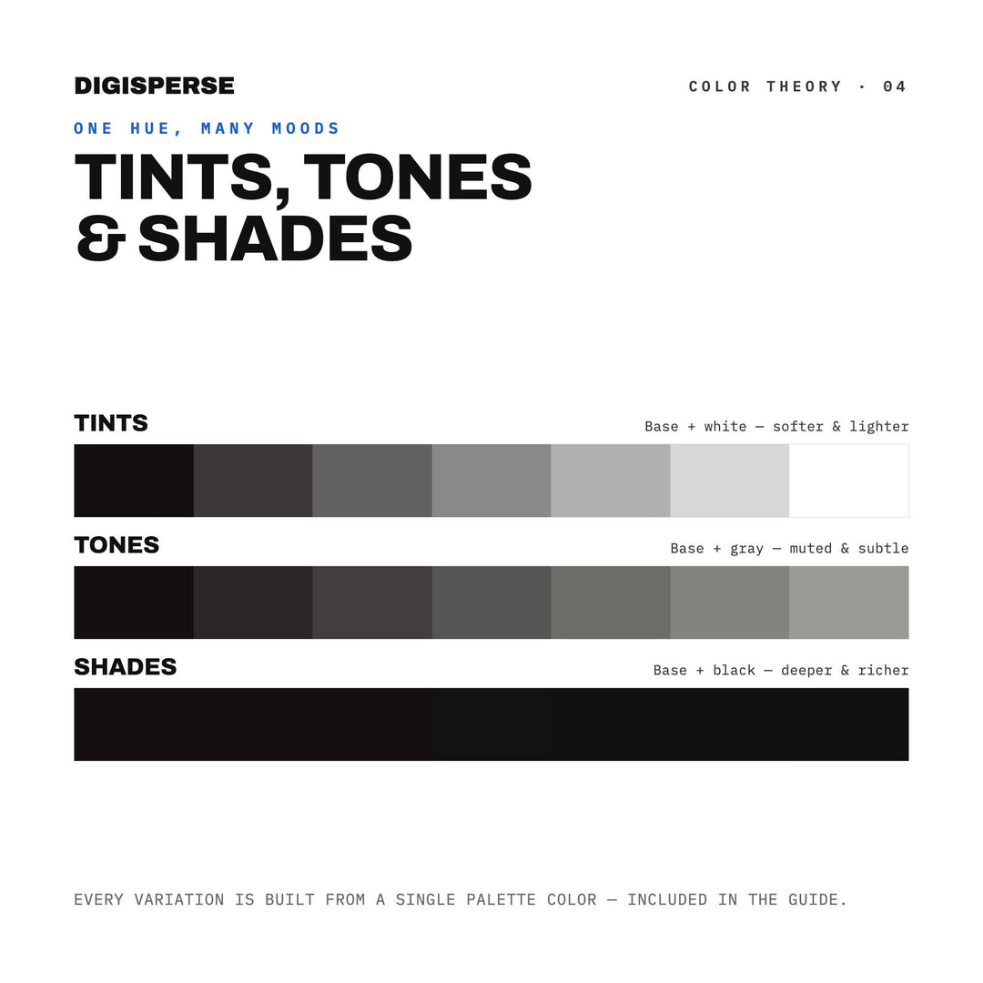 Ink Wash Color Palette | 30 Procreate Swatches, HEX RGB CMYK Guide (Digital Download)