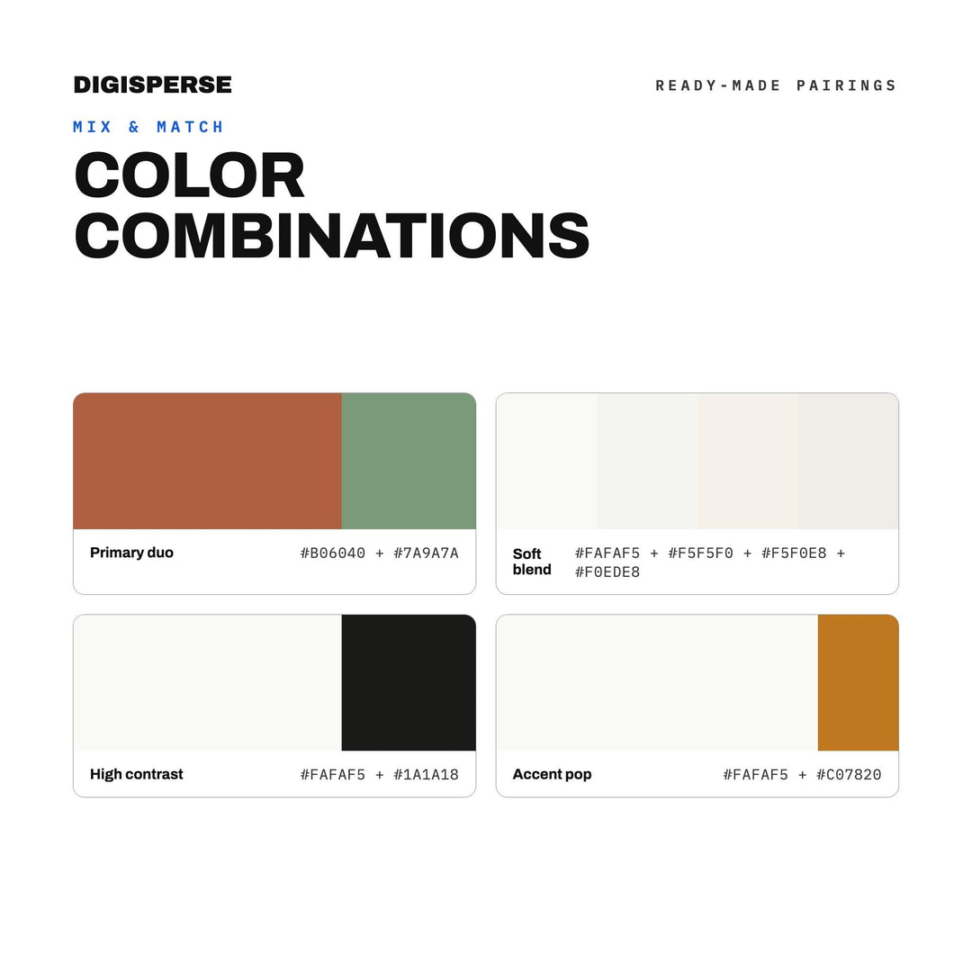 Danish Modern Color Palette | 30 Colors | Hex RGB CMYK | Color Guide | Procreate Swatches + ASE | Digital Download