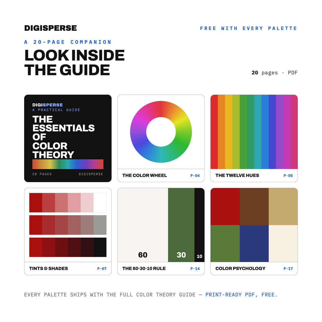 Tokugawa Japan Color Palette | 30 Procreate Swatches, HEX, RGB, CMYK (Digital Download)