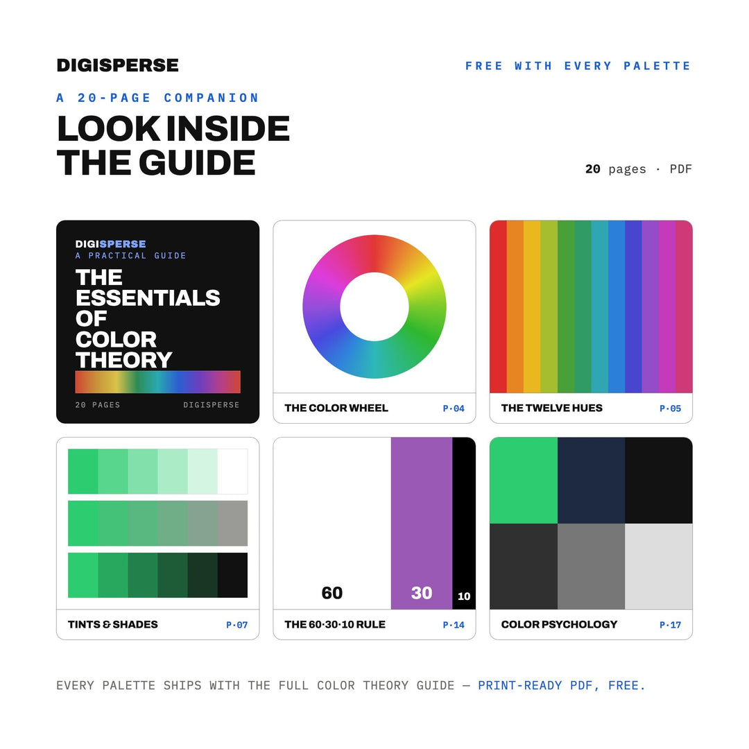 Dark Mode Color Palette | 30 Procreate Swatches, HEX, RGB, CMYK (Digital Download)