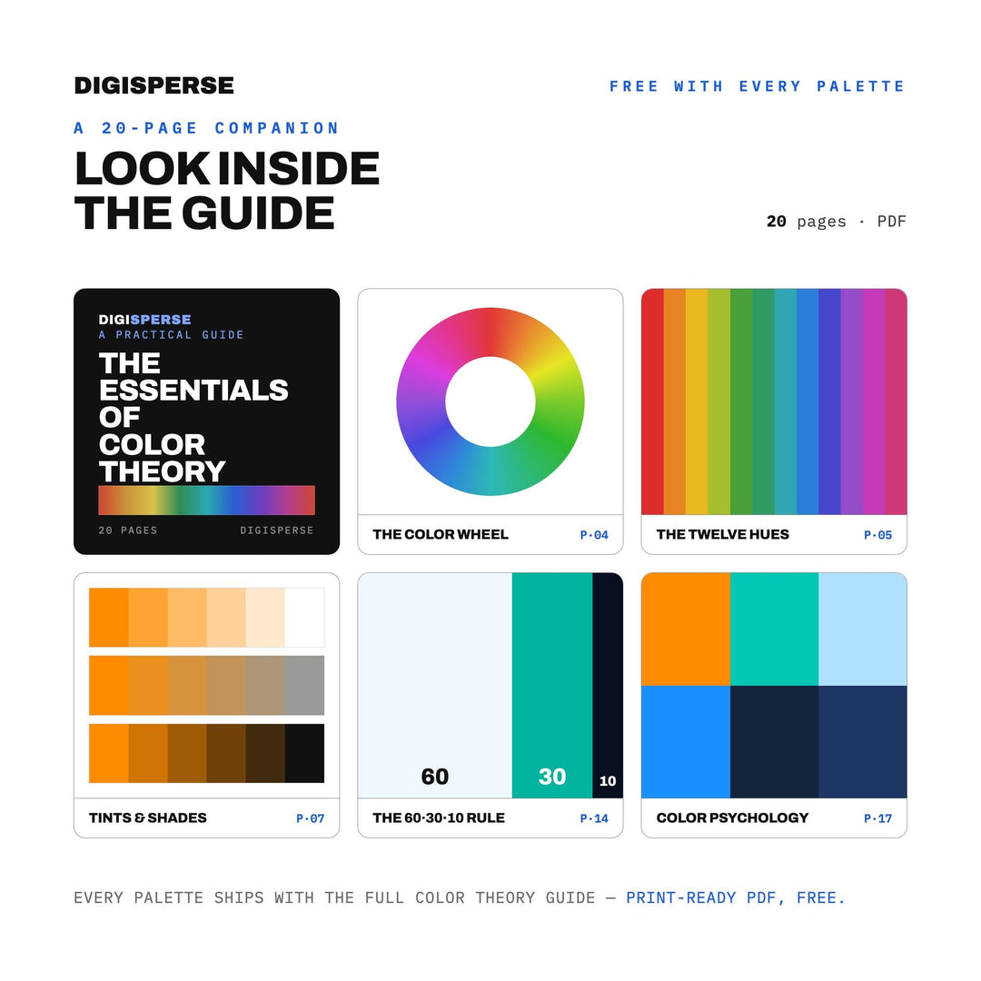 Deep Teal Color Palette for Coastal Web Design and Calm Tech Branding, 30 Digital Ocean Blue Hues, Procreate Swatches, Hex Codes
