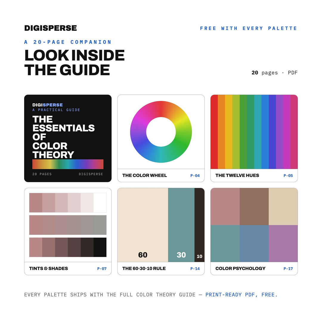 Lo-Fi Aesthetic Color Palette | 30 Colors | Hex RGB CMYK | Color Guide | Procreate Swatches + ASE | Digital Download