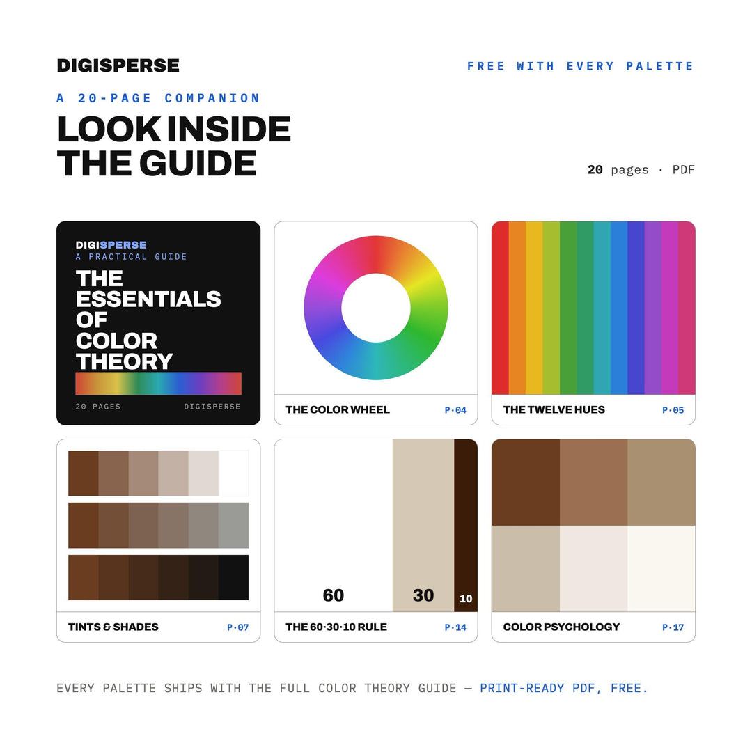 Almond Milk Color Palette | 30 Colors | Hex RGB CMYK | Color Guide | Procreate Swatches + ASE | Digital Download