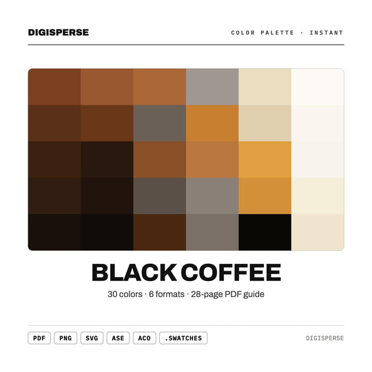 Black Coffee color palette — main preview