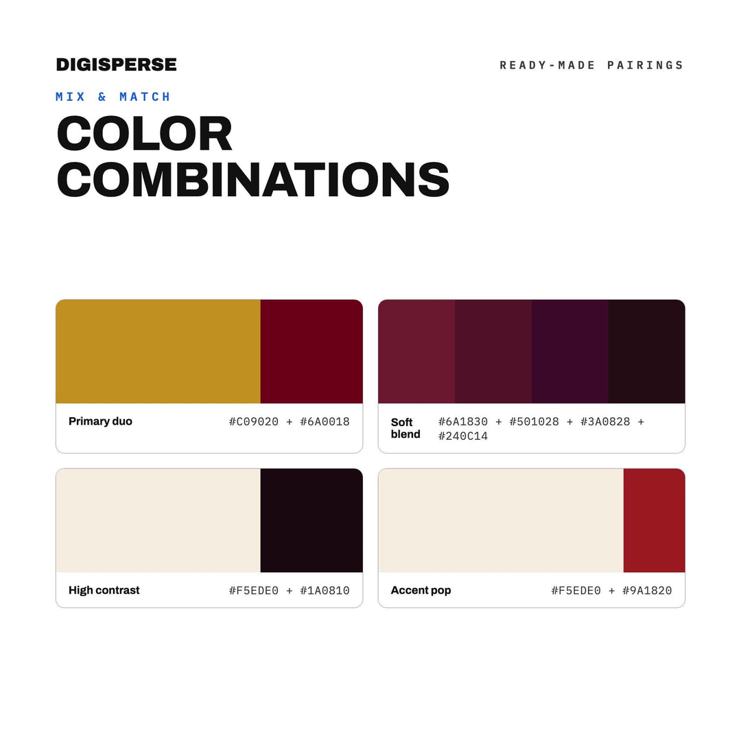 Bordeaux Wine Color Palette | 30 Procreate Swatches, ASE, PDF Guide (Digital Download)