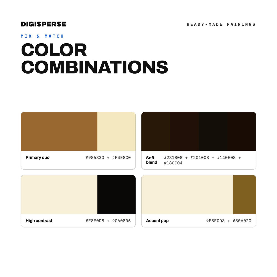 Cold Brew Color Palette | 30 Colors | Hex RGB CMYK | Color Guide | Procreate Swatches + ASE | Digital Download