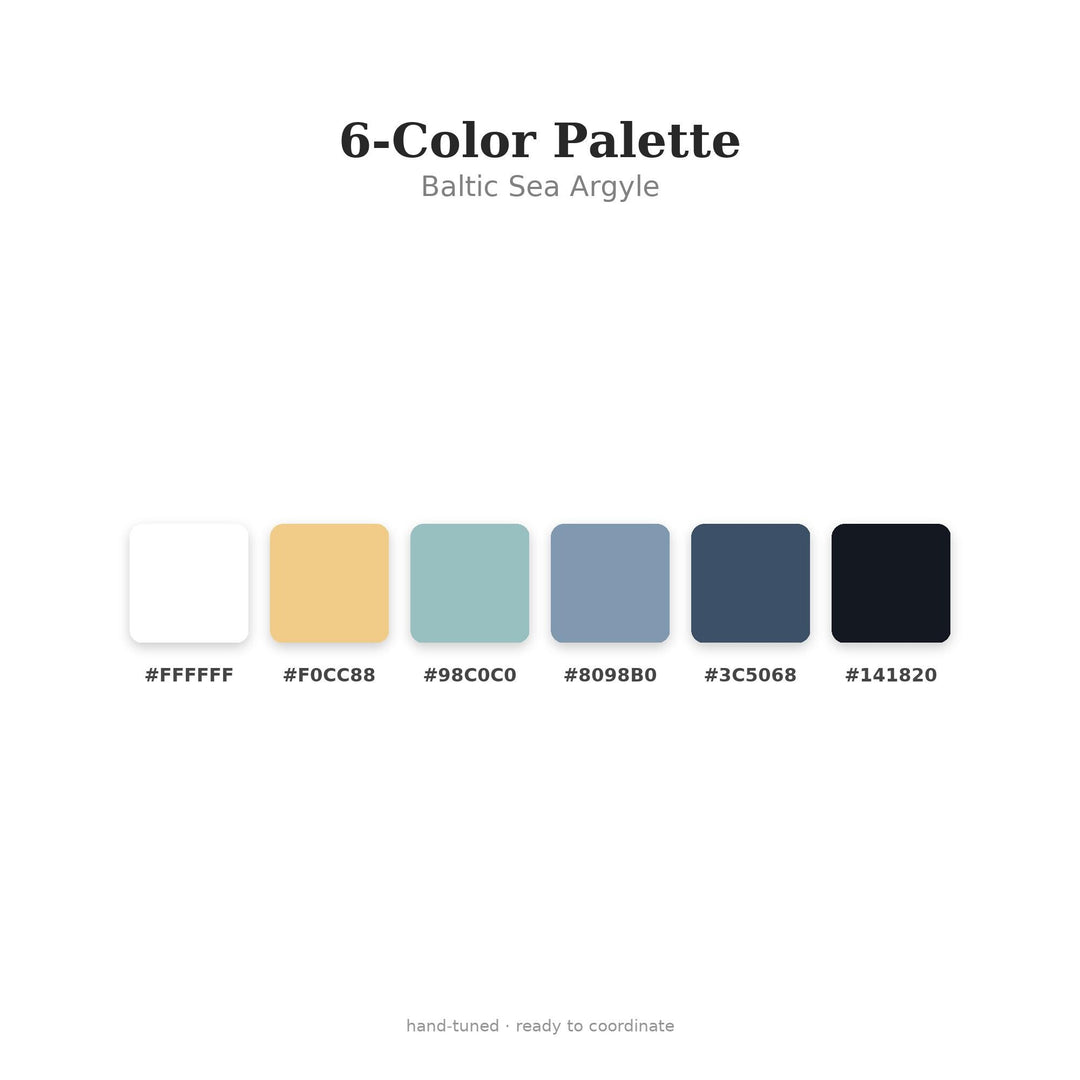 Baltic Argyle Seamless Pattern | Multi-Color Baltic Sea Argyle | .png .jpg .svg .pdf .pat | Digital Paper | Fabric & Surface Design