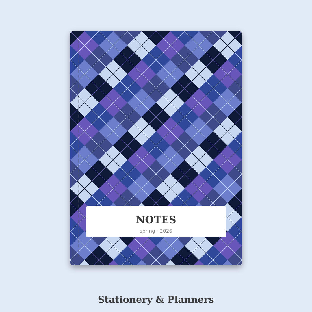 Blue Hour Argyle Digital Paper for Twilight Craft Projects, Seamless Dusk Diamond Lattice for Fabric and Scrapbooking
