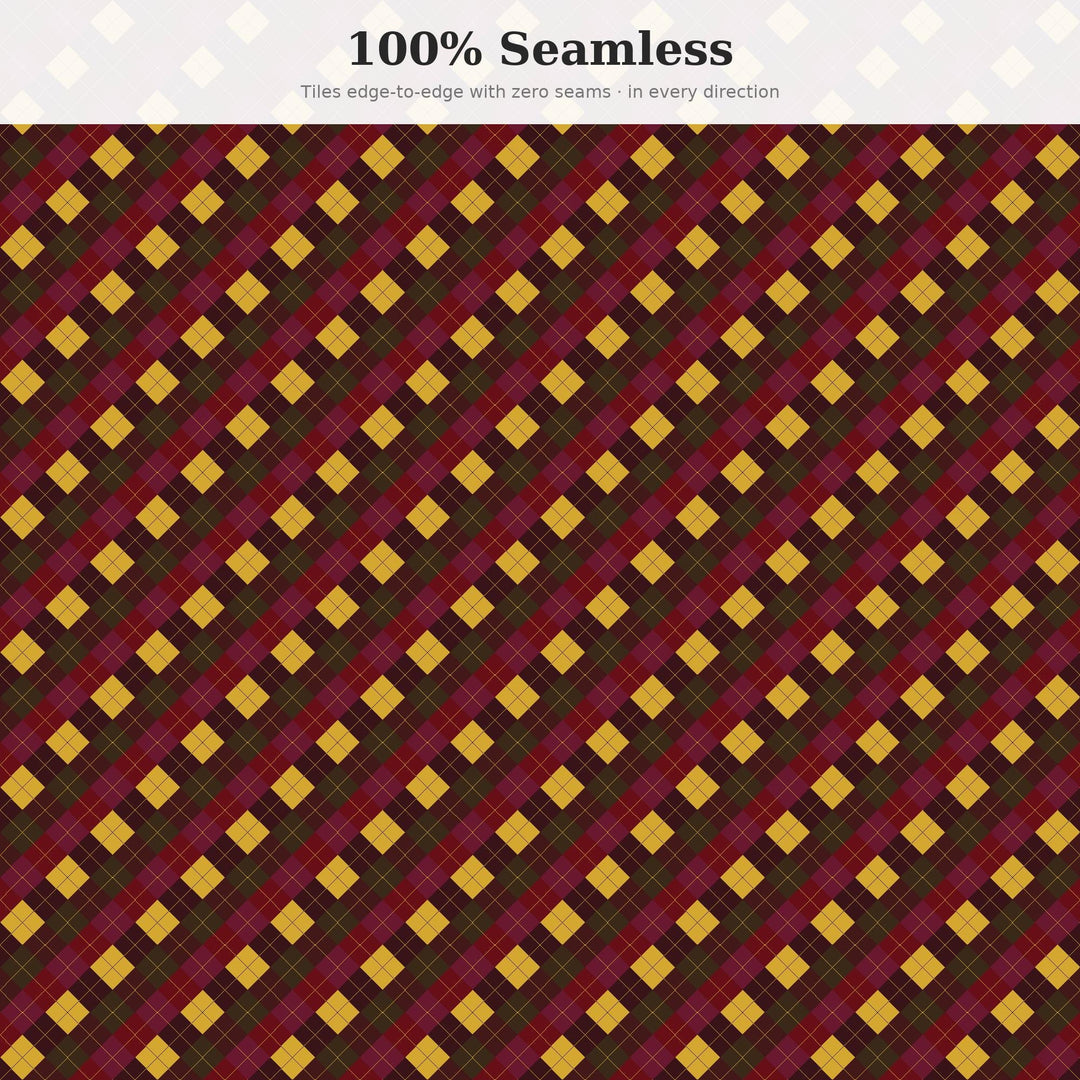 Bordeaux Argyle Seamless Pattern | Multi-Color Bordeaux Wine Argyle | .png .jpg .svg .pdf .pat | Digital Paper | Fabric & Surface Design