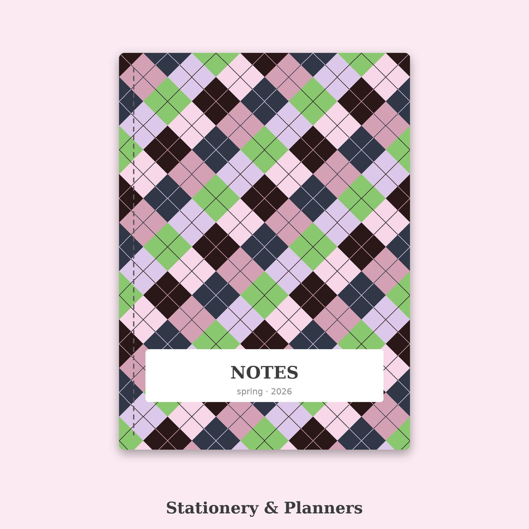 Cherry Blossom Storm Argyle Seamless Pattern | Digital Download (png, jpg, svg, pdf, pat)