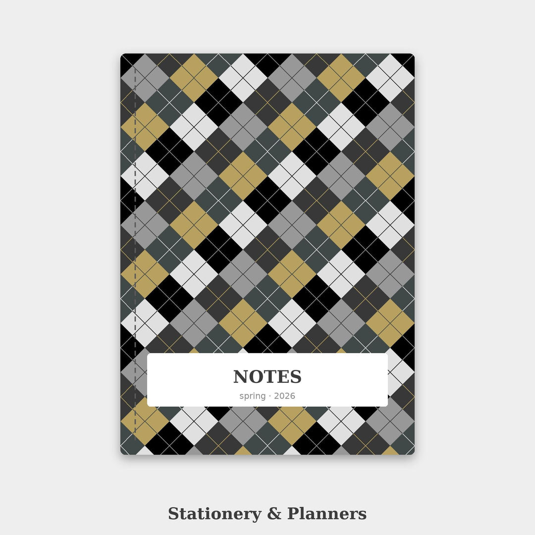 Cinema Noir Argyle Seamless Pattern | Multi-Color Digital Paper (Digital Download)