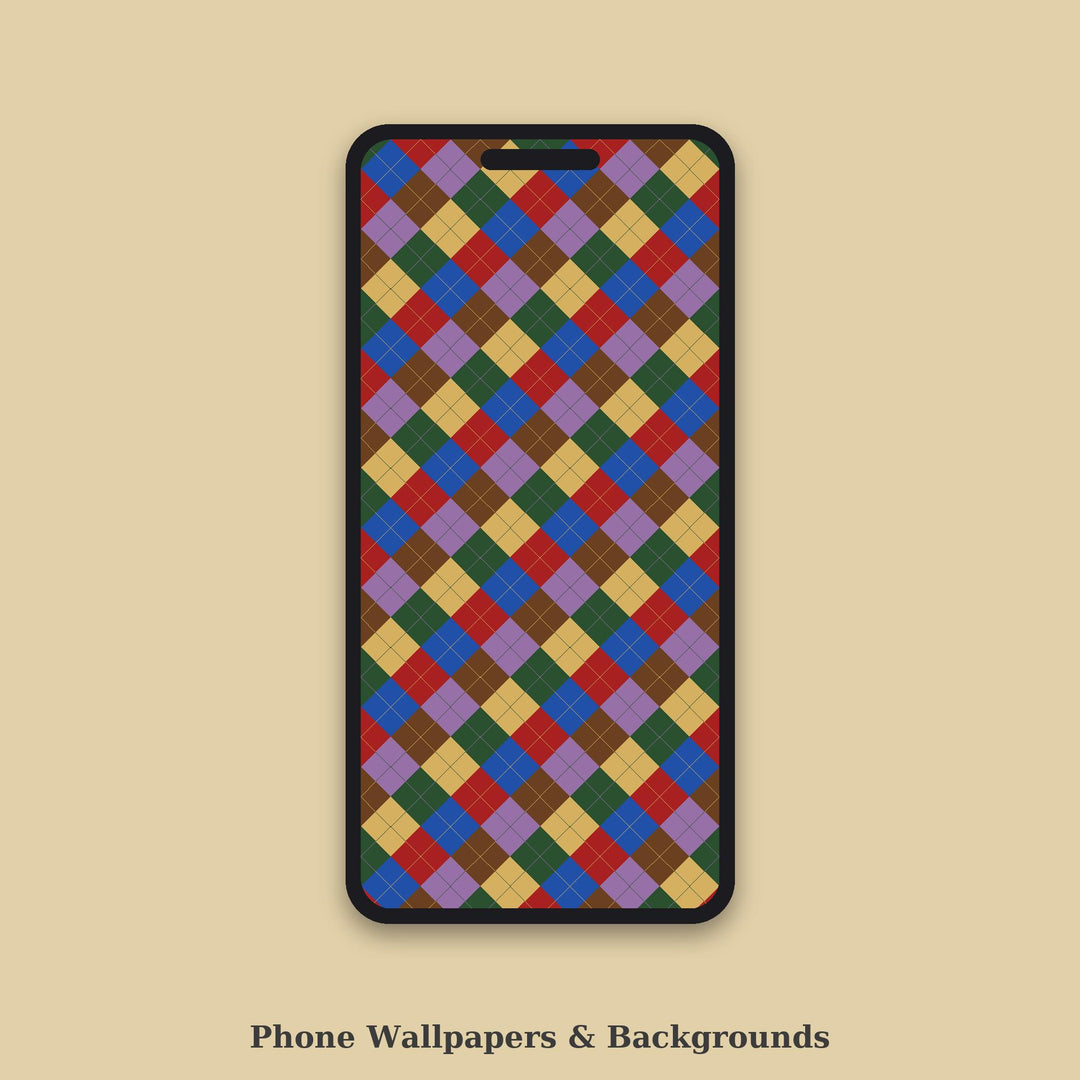 Color Argyle Seamless Pattern | Multi-Color Color Field Argyle | .png .jpg .svg .pdf .pat | Digital Paper | Fabric & Surface Design
